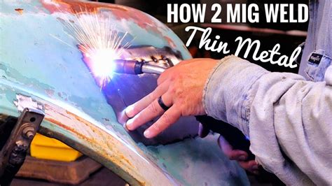 thin sheet metal mig welding|welding 22 gauge sheet metal.